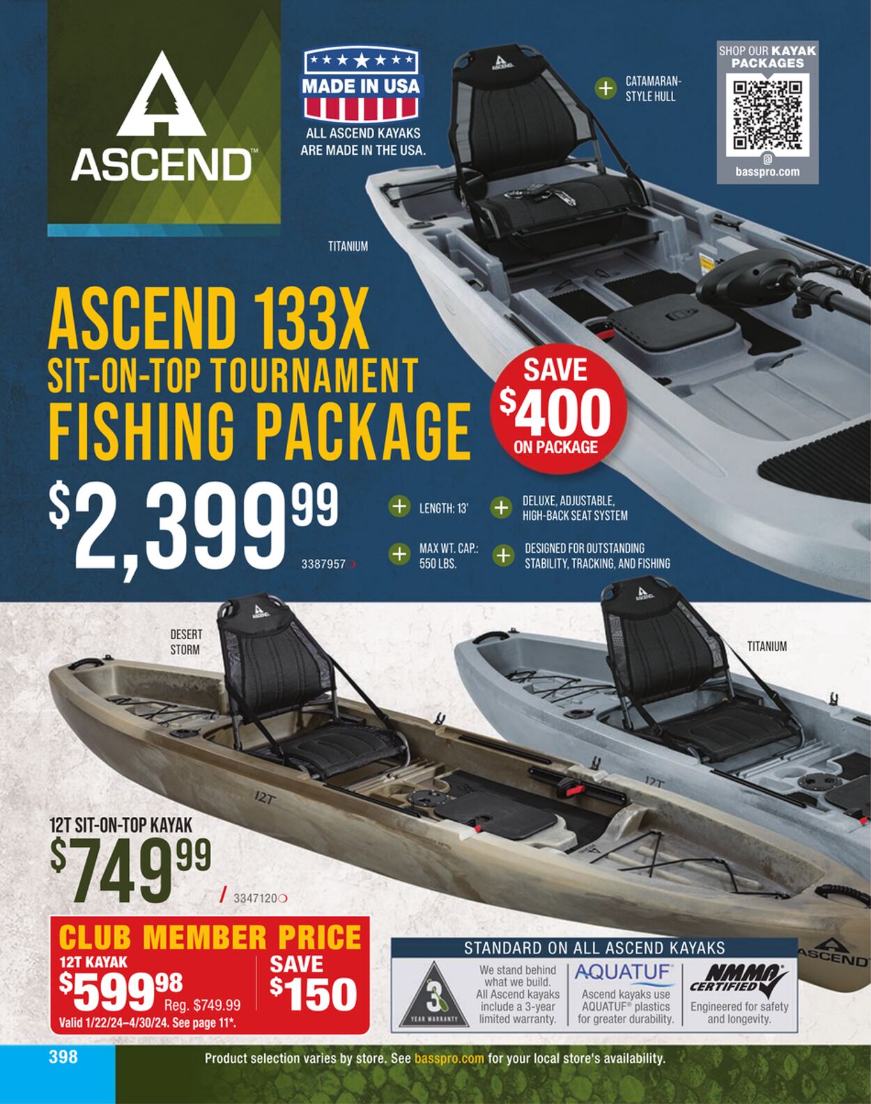 Weekly ad Bass Pro 01/01/2024 - 01/22/2025