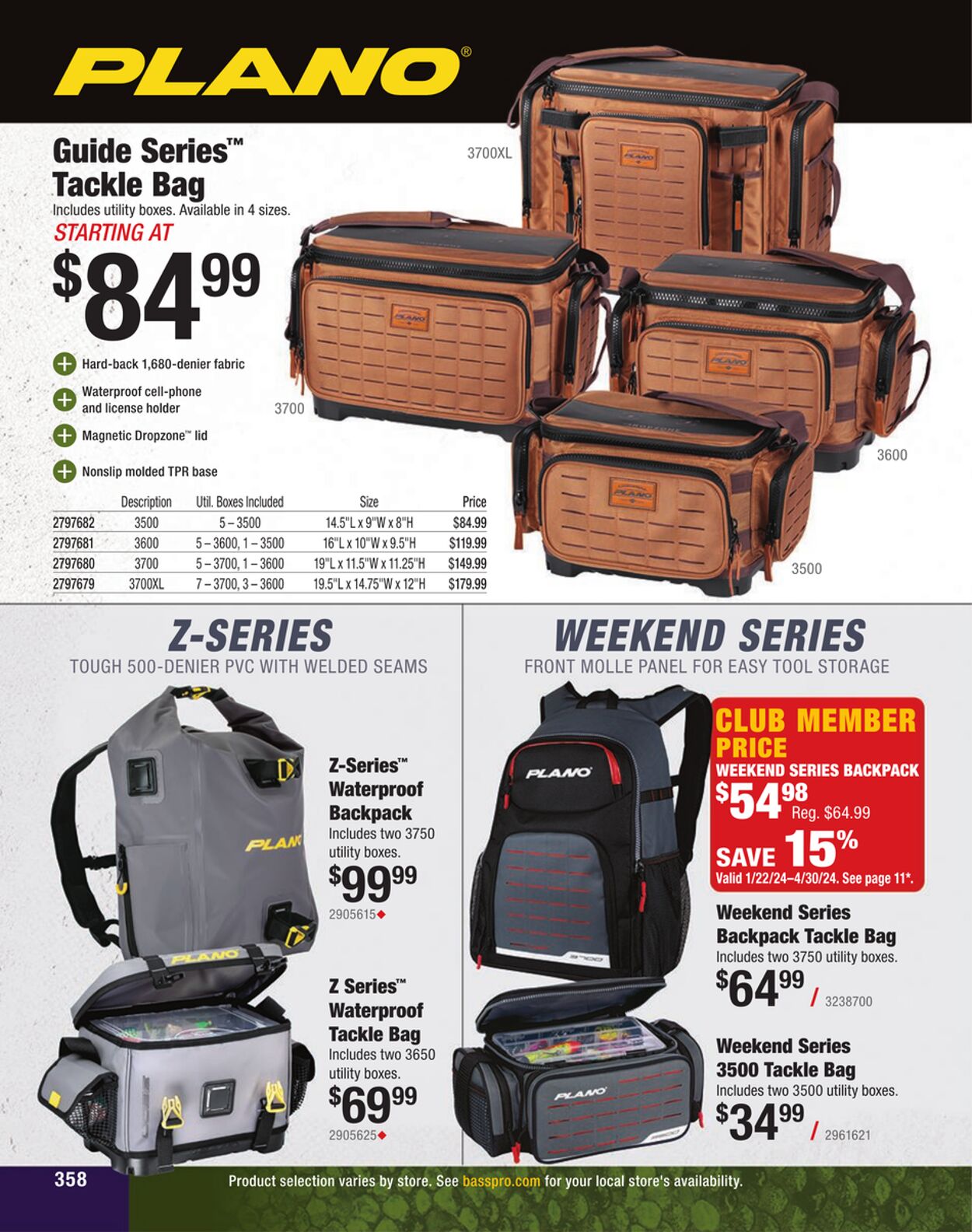 Weekly ad Bass Pro 01/01/2024 - 01/22/2025