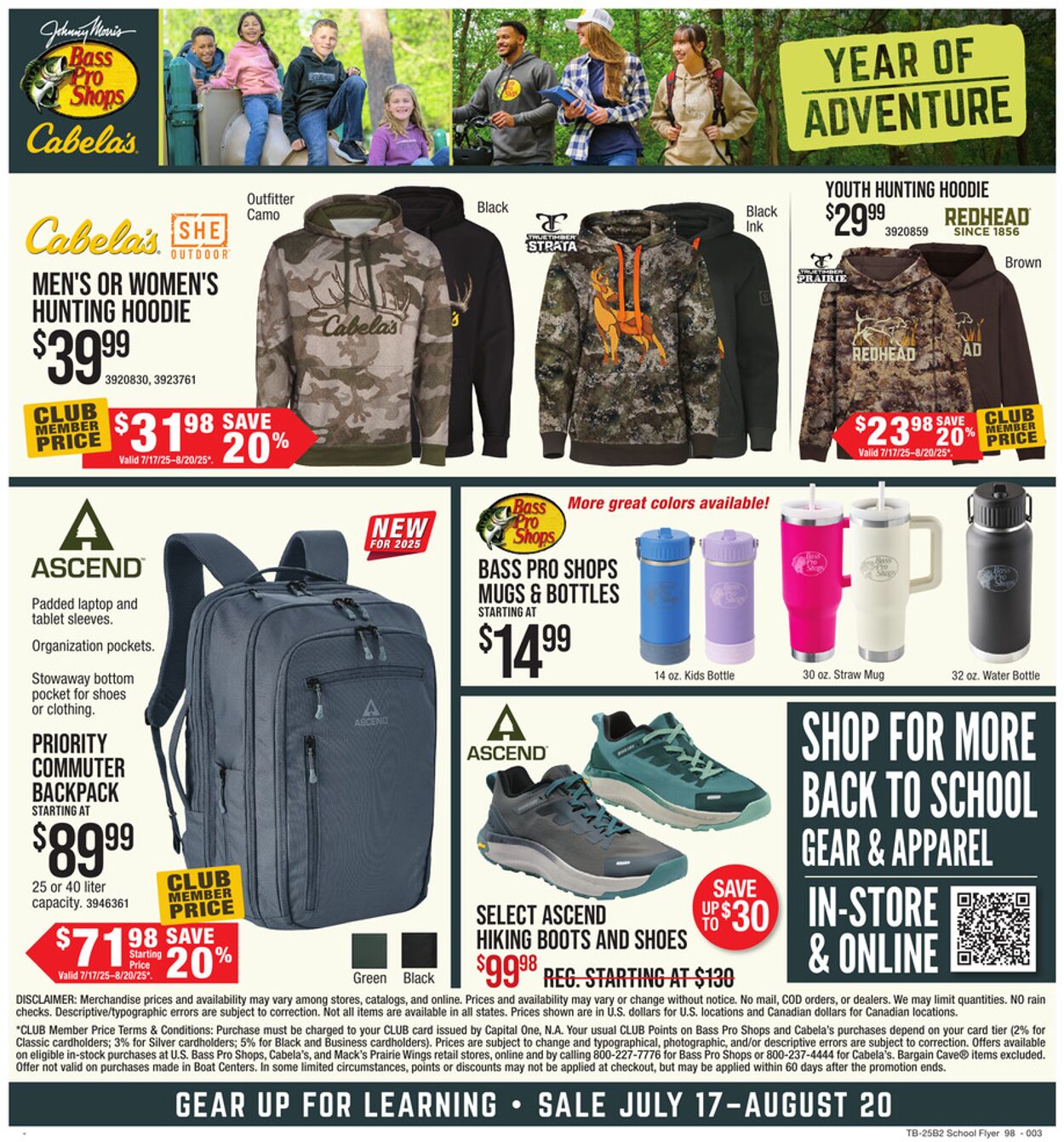 Weekly ad Bass Pro 07/17/2025 - 08/20/2025