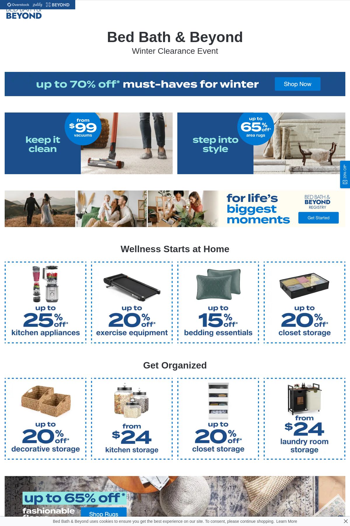 Weekly ad Bed Bath & Beyond 01/13/2025 - 01/22/2025