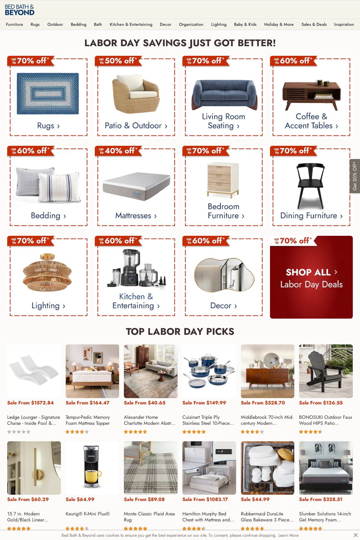 Weekly ad Bed Bath & Beyond 09/01/2025 - 09/10/2025