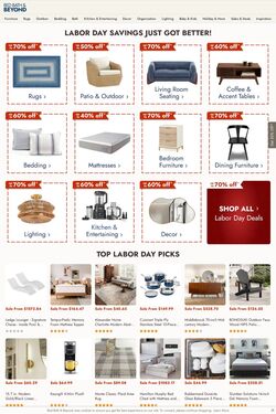 Weekly ad Bed Bath & Beyond 09/01/2025 - 09/10/2025