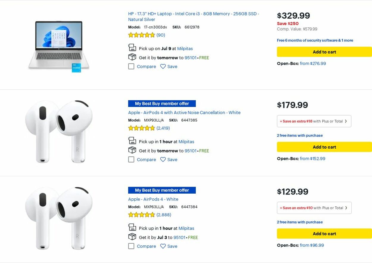 Weekly ad Best Buy 07/01/2025 - 07/31/2025