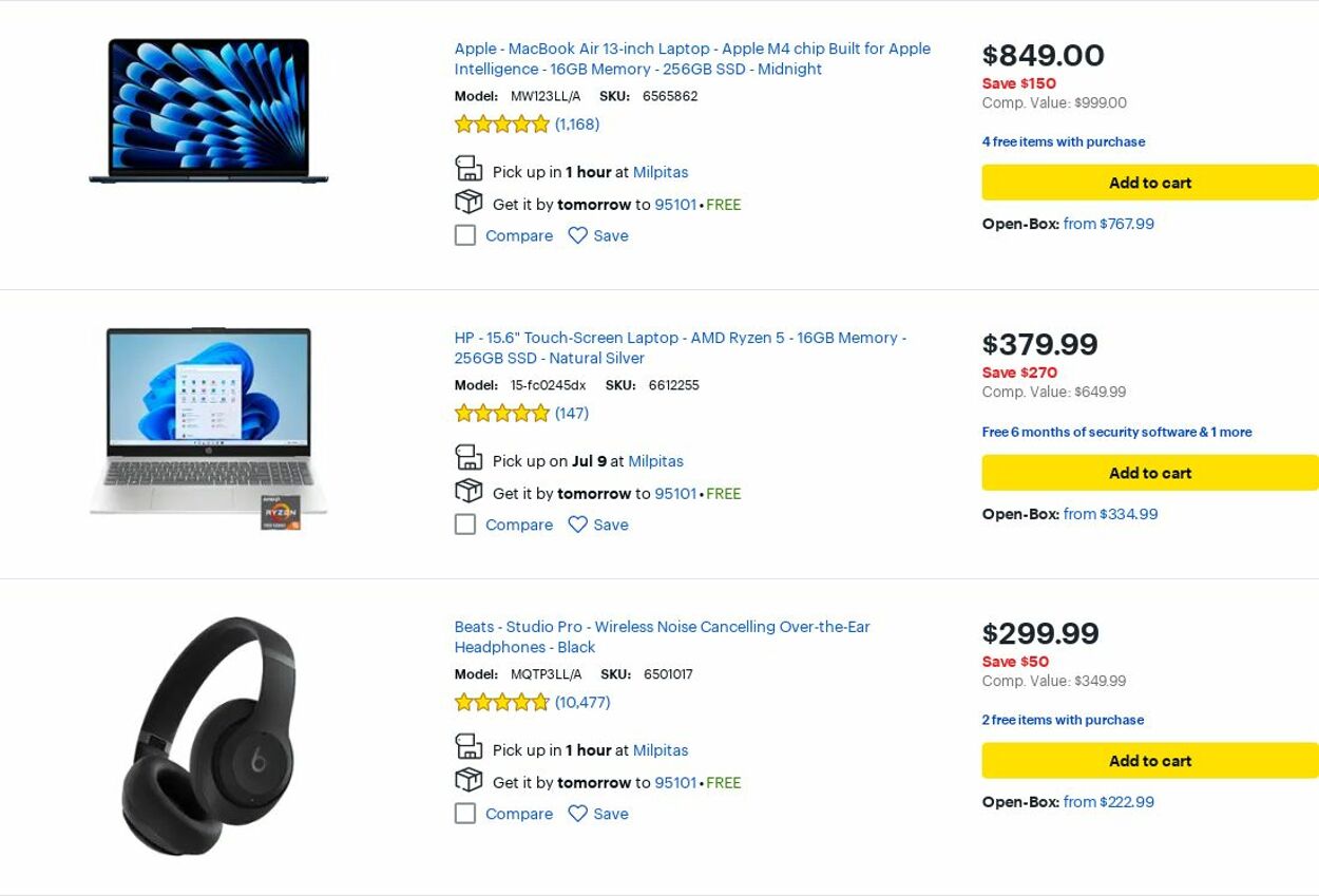Weekly ad Best Buy 07/01/2025 - 07/31/2025