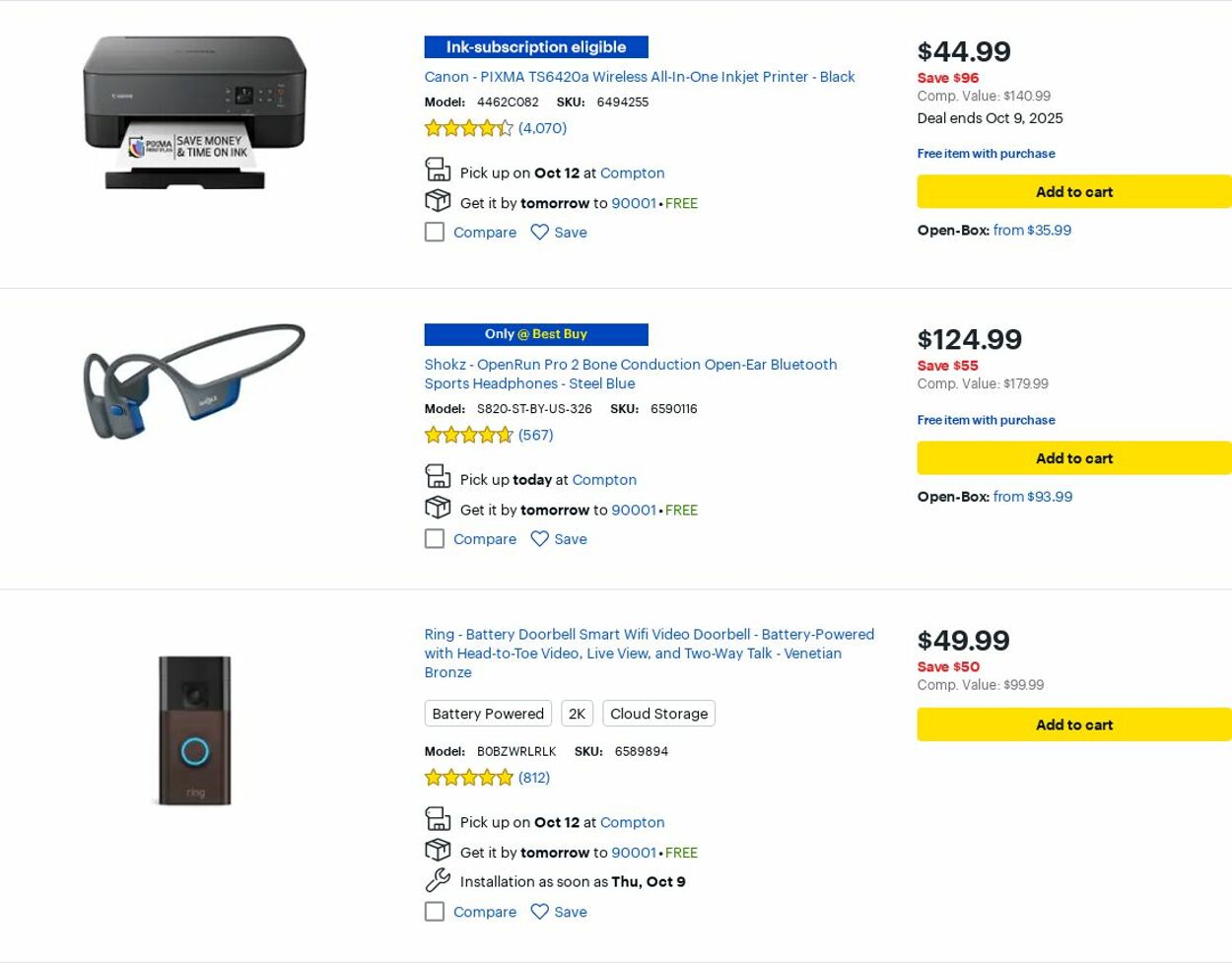 Weekly ad Best Buy 10/01/2025 - 10/31/2025