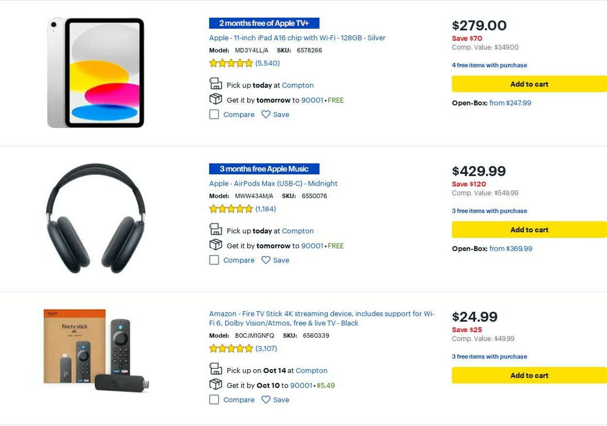 Weekly ad Best Buy 10/01/2025 - 10/31/2025