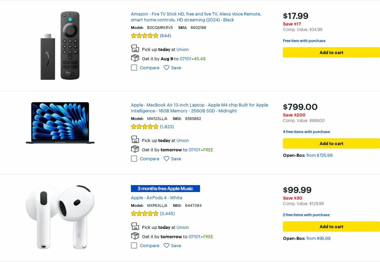Weekly ad Best Buy 08/01/2025 - 08/31/2025