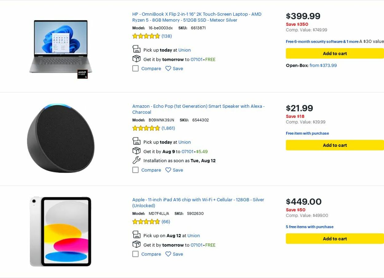 Weekly ad Best Buy 08/01/2025 - 08/31/2025
