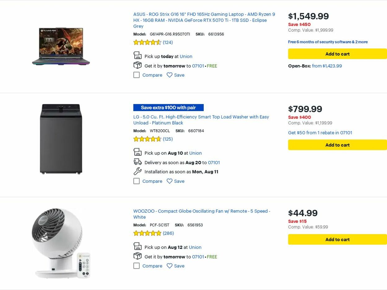 Weekly ad Best Buy 08/01/2025 - 08/31/2025