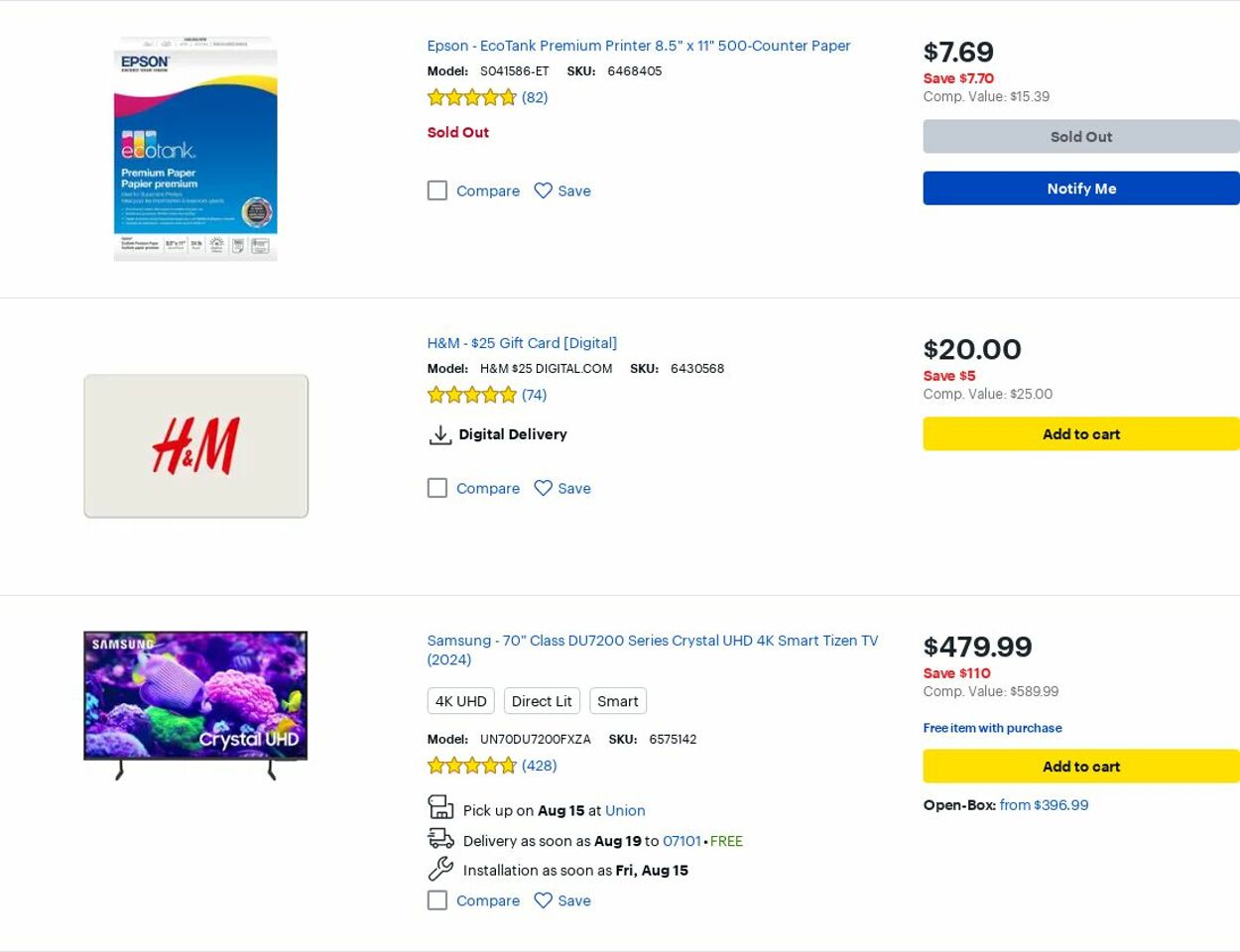 Weekly ad Best Buy 08/01/2025 - 08/31/2025
