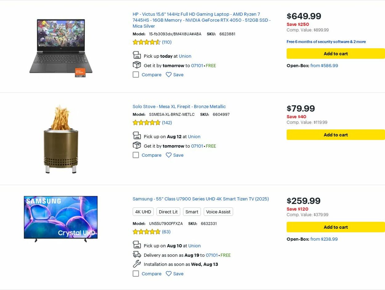 Weekly ad Best Buy 08/01/2025 - 08/31/2025