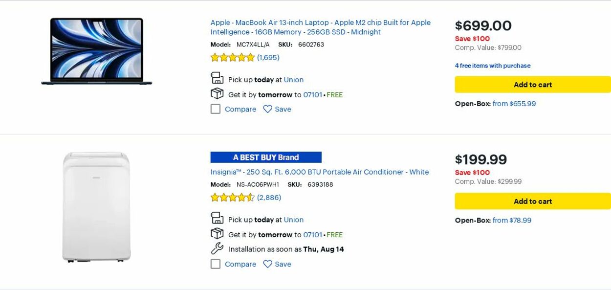 Weekly ad Best Buy 08/01/2025 - 08/31/2025