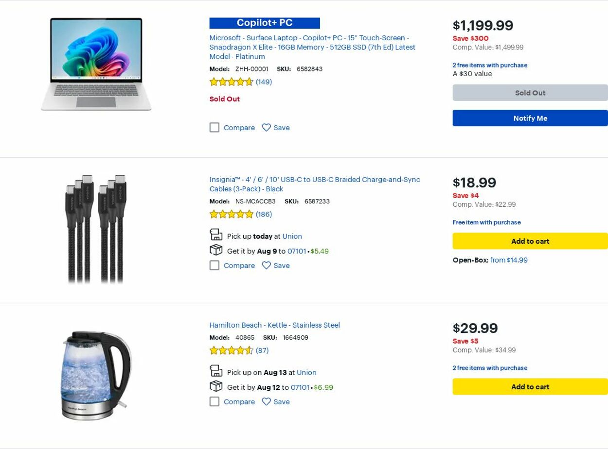 Weekly ad Best Buy 08/01/2025 - 08/31/2025