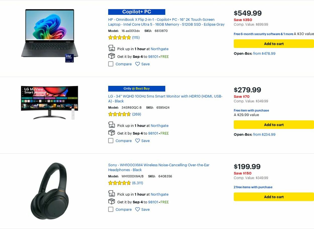 Weekly ad Best Buy 09/01/2025 - 09/30/2025