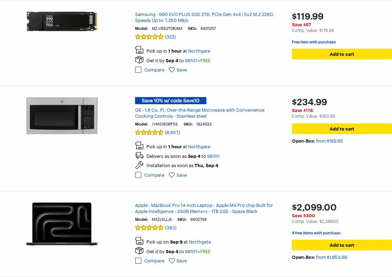 Weekly ad Best Buy 09/01/2025 - 09/30/2025