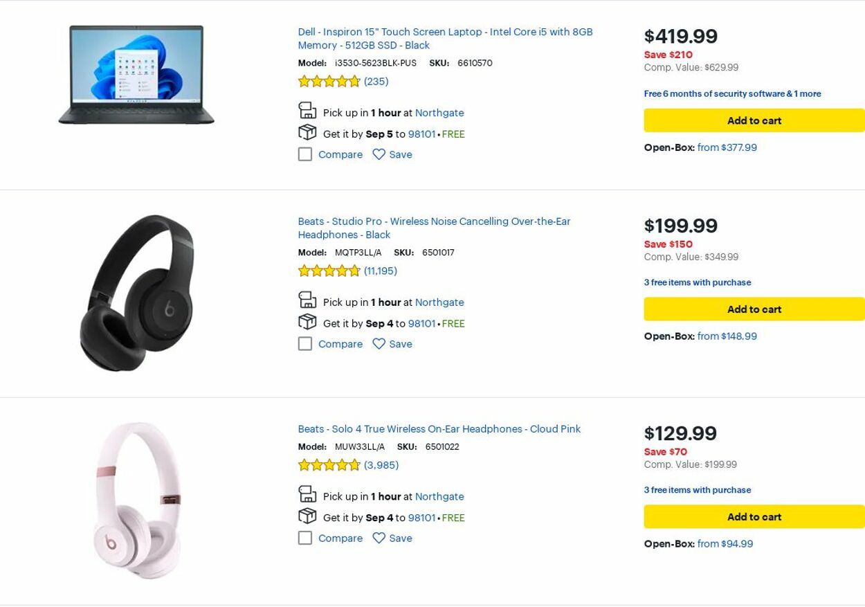 Weekly ad Best Buy 09/01/2025 - 09/30/2025