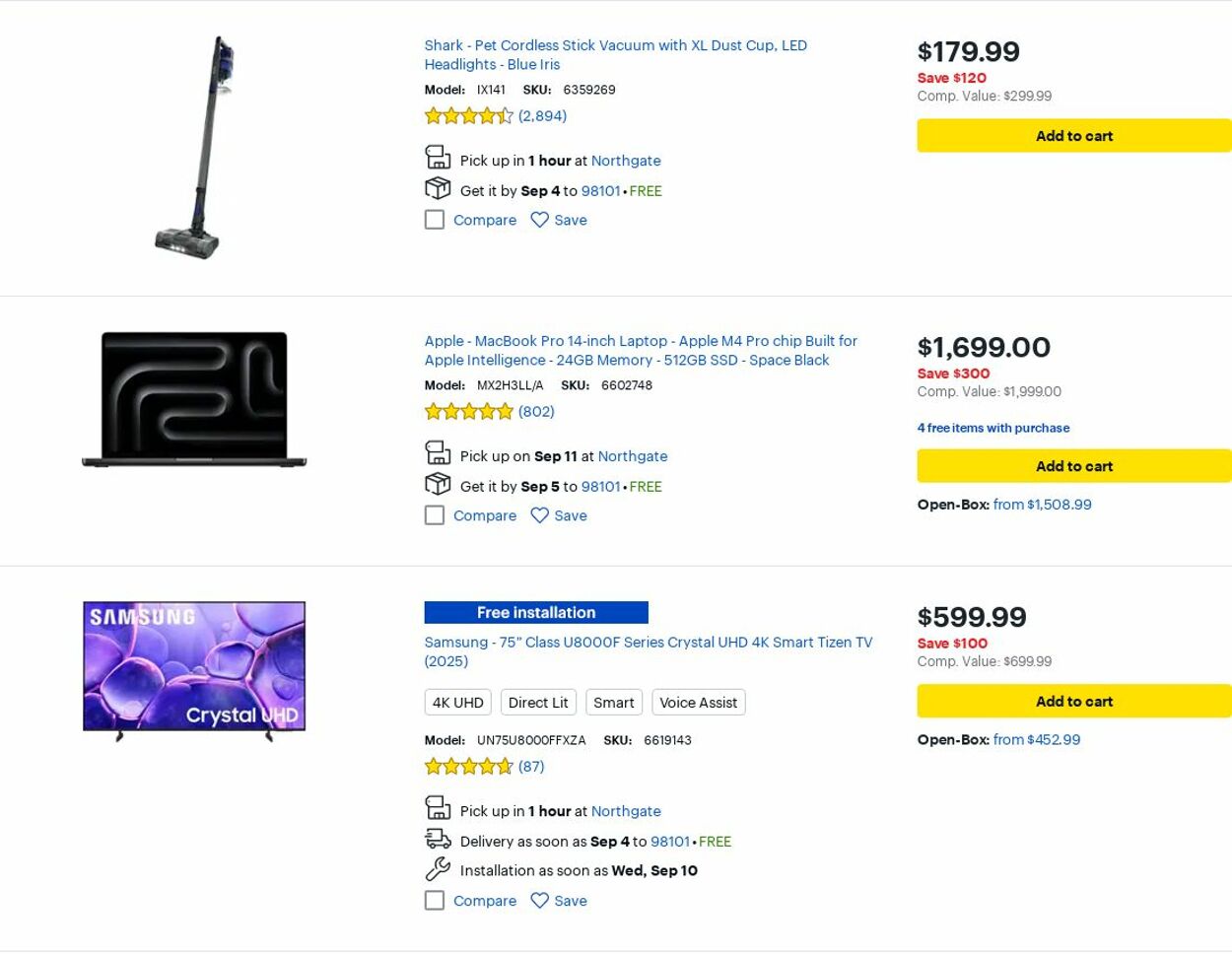 Weekly ad Best Buy 09/01/2025 - 09/30/2025
