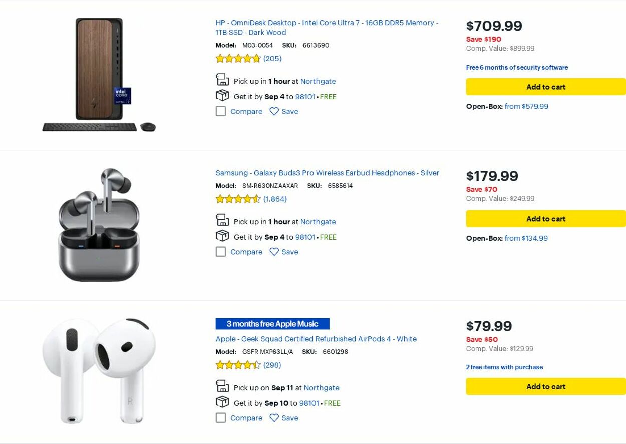 Weekly ad Best Buy 09/01/2025 - 09/30/2025