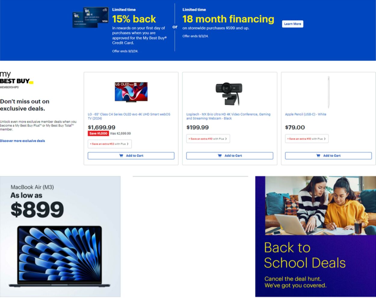 Weekly ad Best Buy 09/01/2024 - 10/31/2024