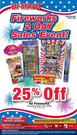 Weekly ad Bi-Mart 07/07/2025 - 07/21/2025
