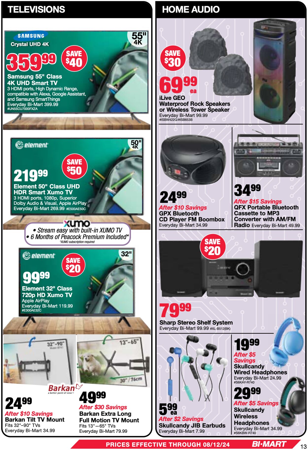 Weekly ad Bi-Mart 07/30/2024 - 08/12/2024