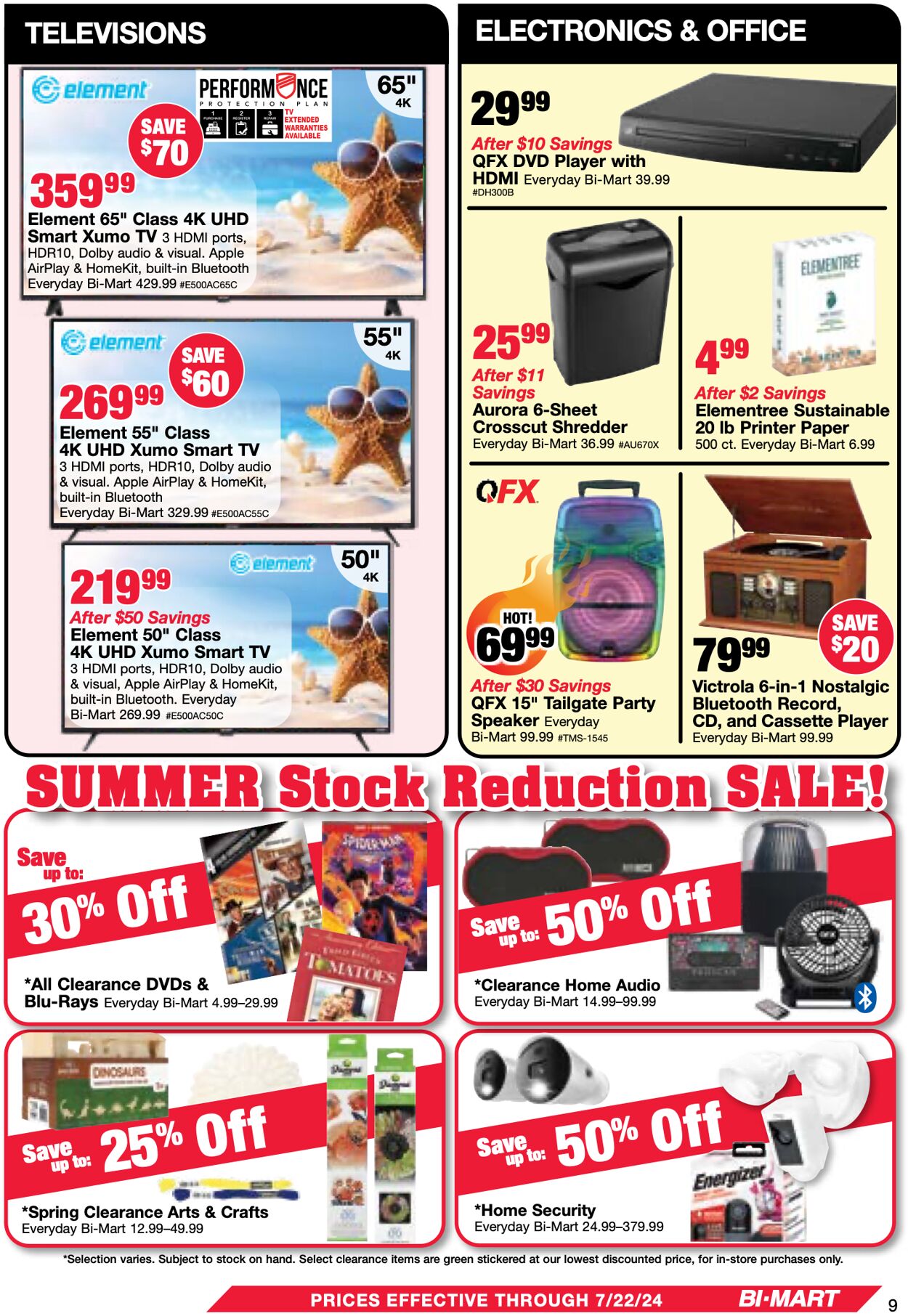 Weekly ad Bi-Mart 07/09/2024 - 07/22/2024