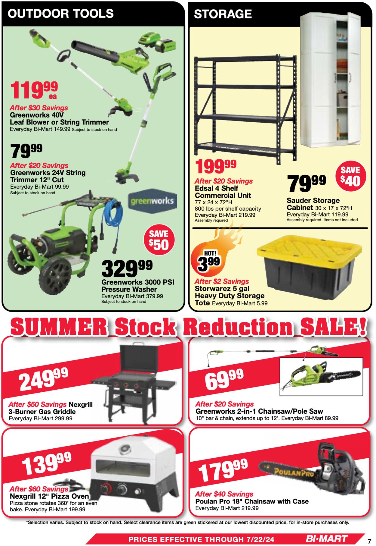 Weekly ad Bi-Mart 07/09/2024 - 07/22/2024