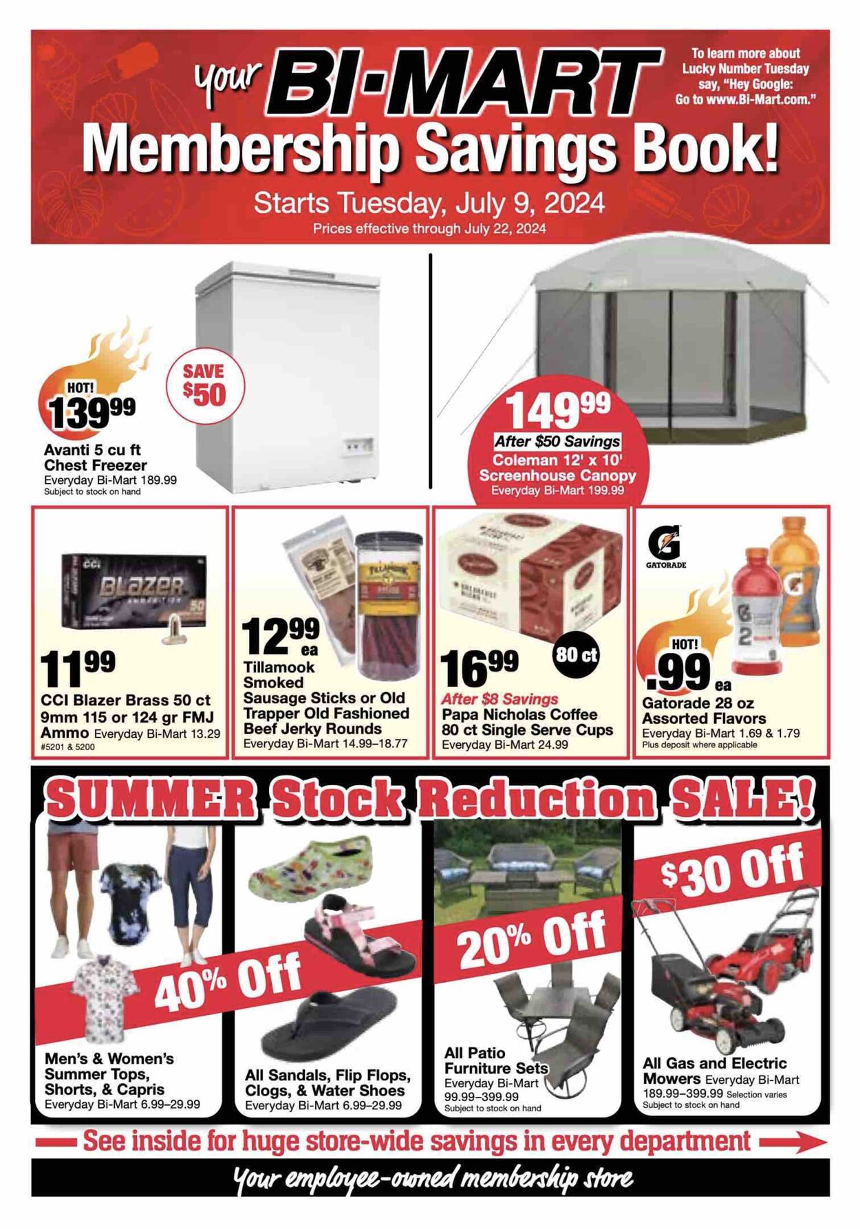 Weekly ad Bi-Mart 07/09/2024 - 07/22/2024