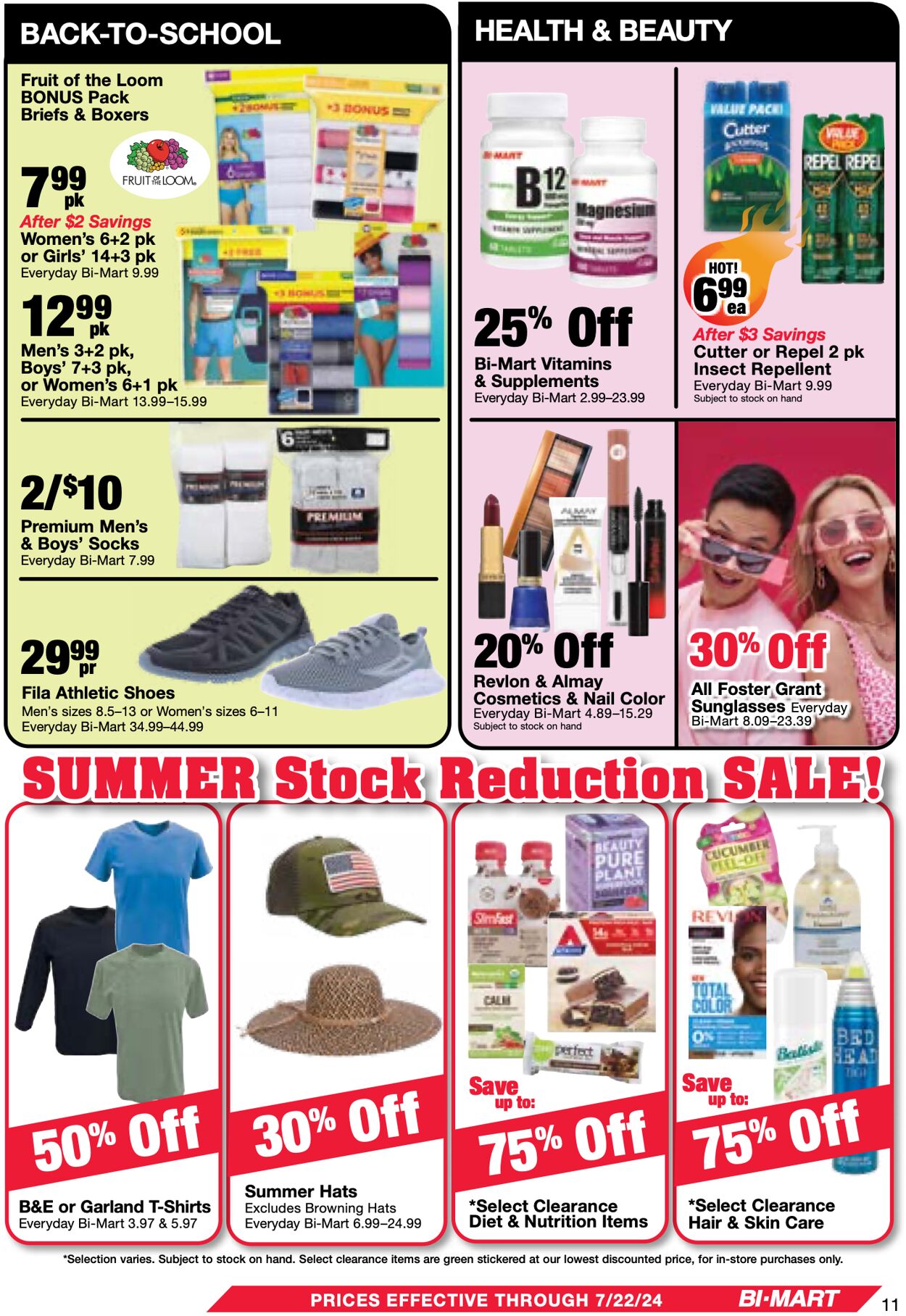 Weekly ad Bi-Mart 07/09/2024 - 07/22/2024