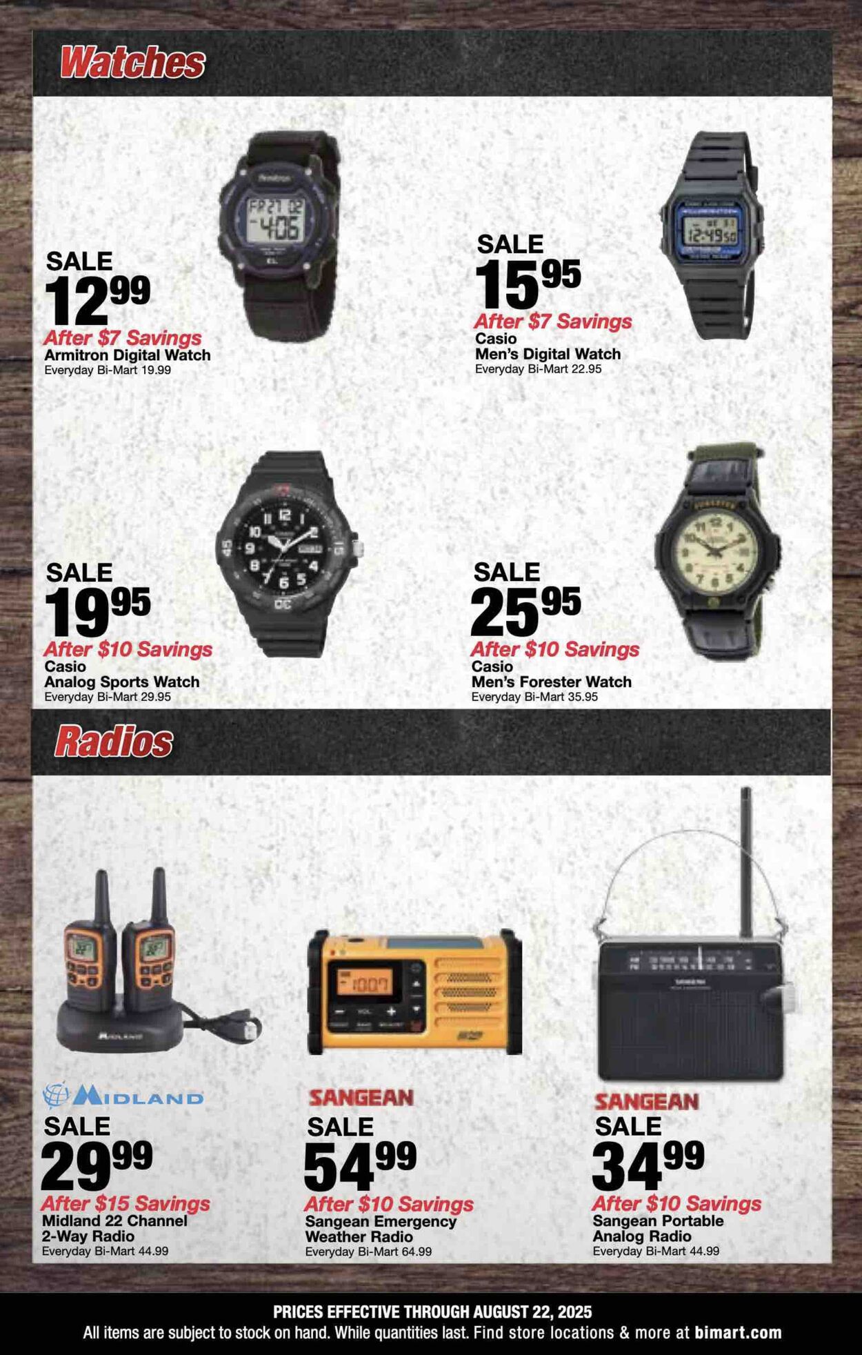 Weekly ad Bi-Mart 08/11/2025 - 08/25/2025