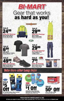 Weekly ad Bi-Mart 08/11/2025 - 08/25/2025
