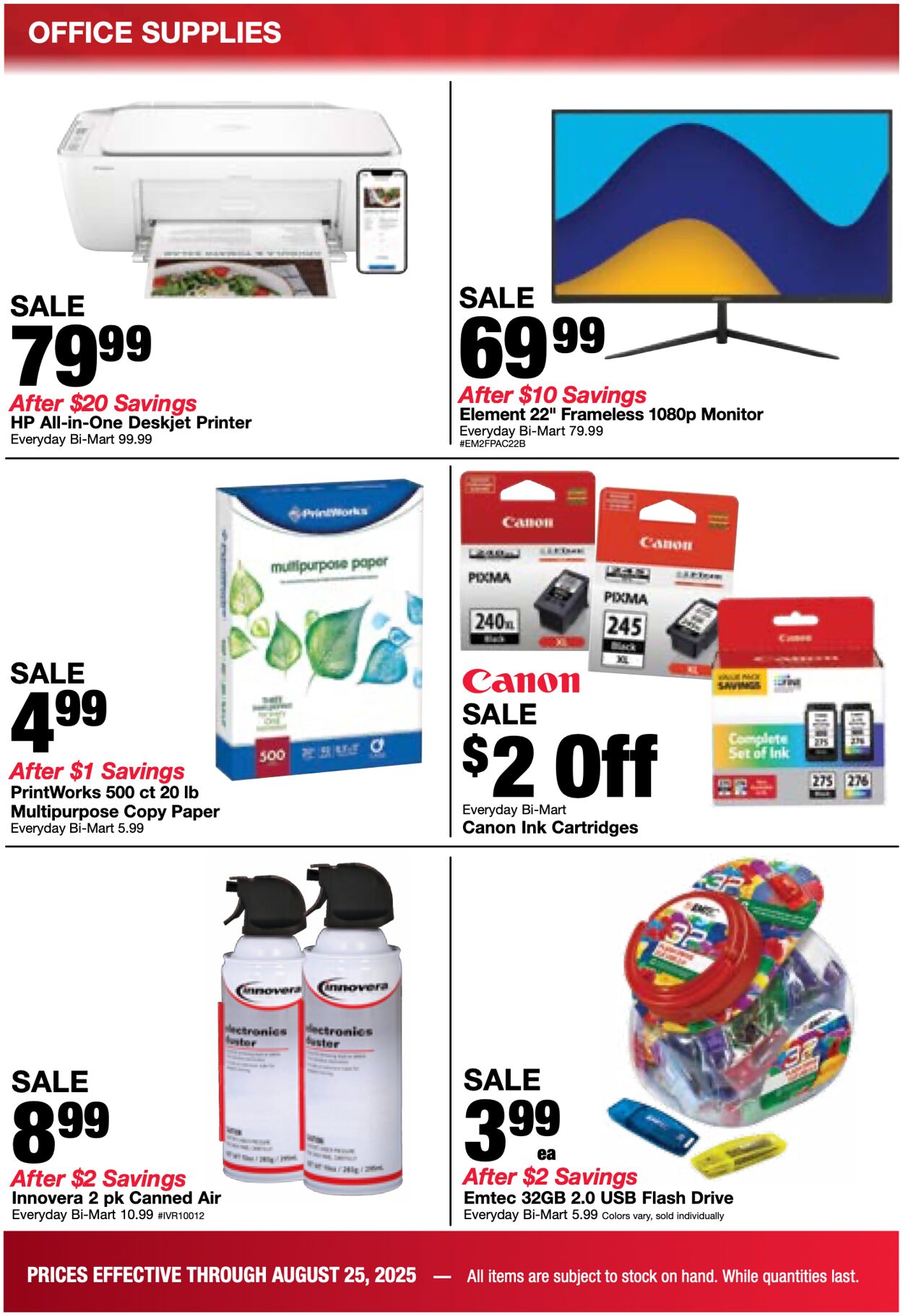 Weekly ad Bi-Mart 08/19/2025 - 08/25/2025