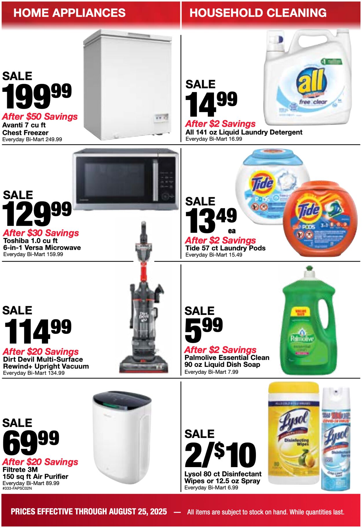 Weekly ad Bi-Mart 08/19/2025 - 08/25/2025