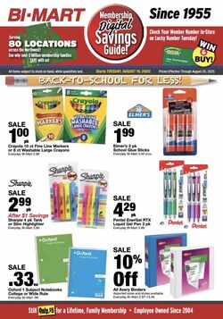 Weekly ad Bi-Mart 08/19/2025 - 08/25/2025