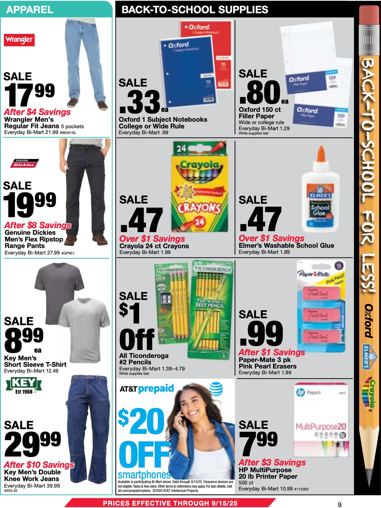 Weekly ad Bi-Mart 08/27/2025 - 09/03/2025