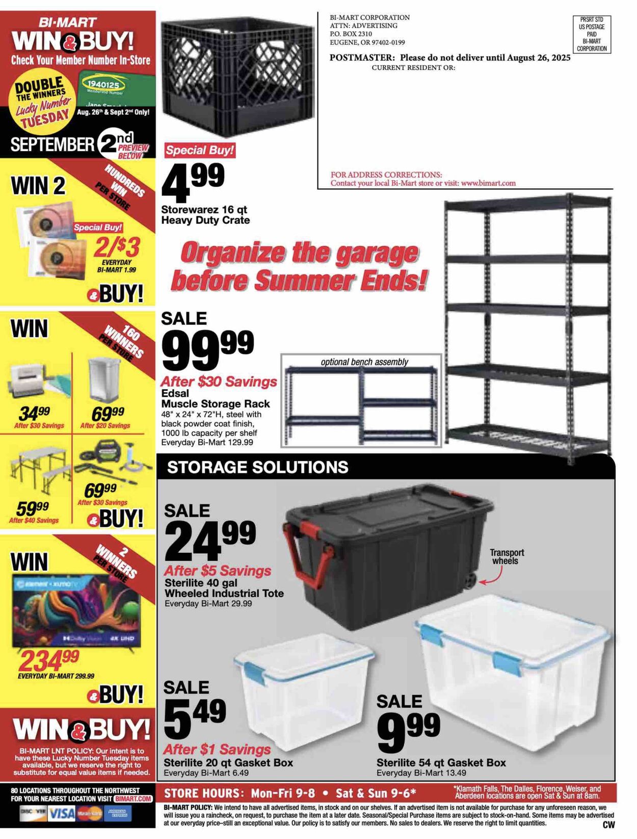 Weekly ad Bi-Mart 08/27/2025 - 09/03/2025