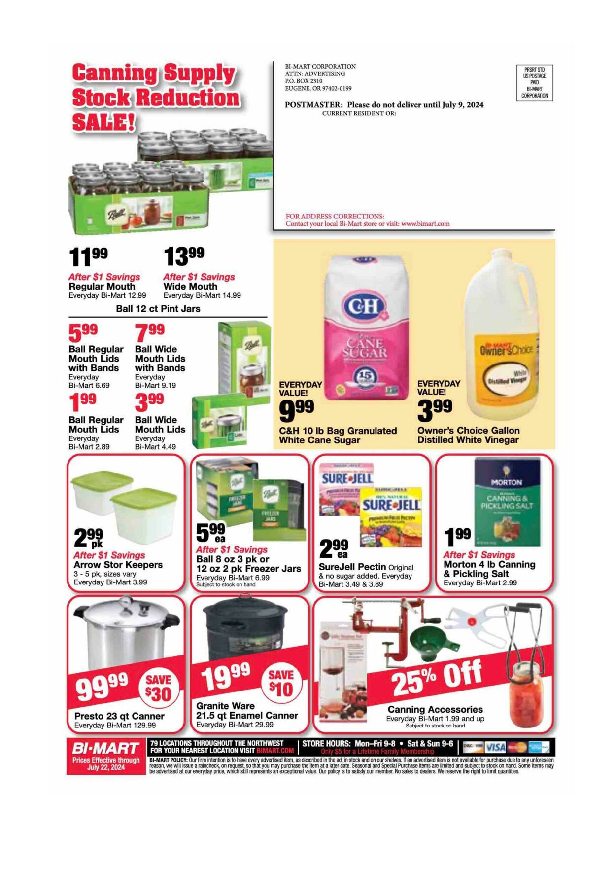 Weekly ad Bi-Mart 07/09/2024 - 07/22/2024