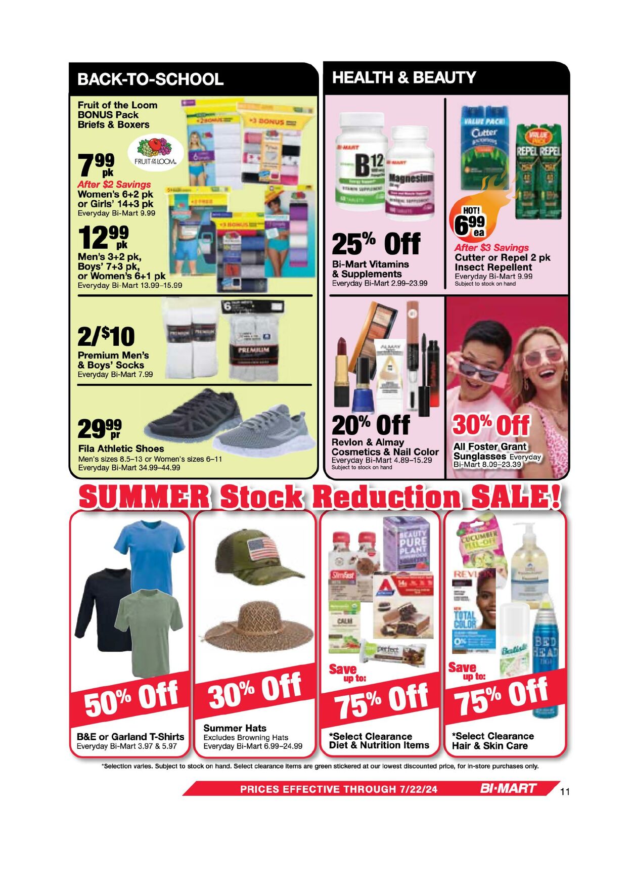 Weekly ad Bi-Mart 07/09/2024 - 07/22/2024