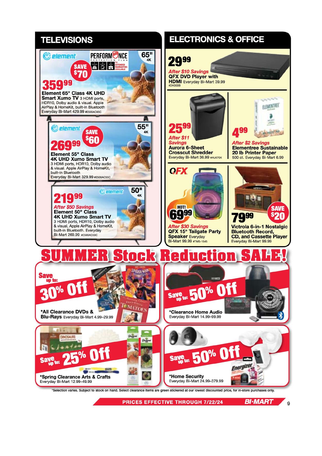 Weekly ad Bi-Mart 07/09/2024 - 07/22/2024