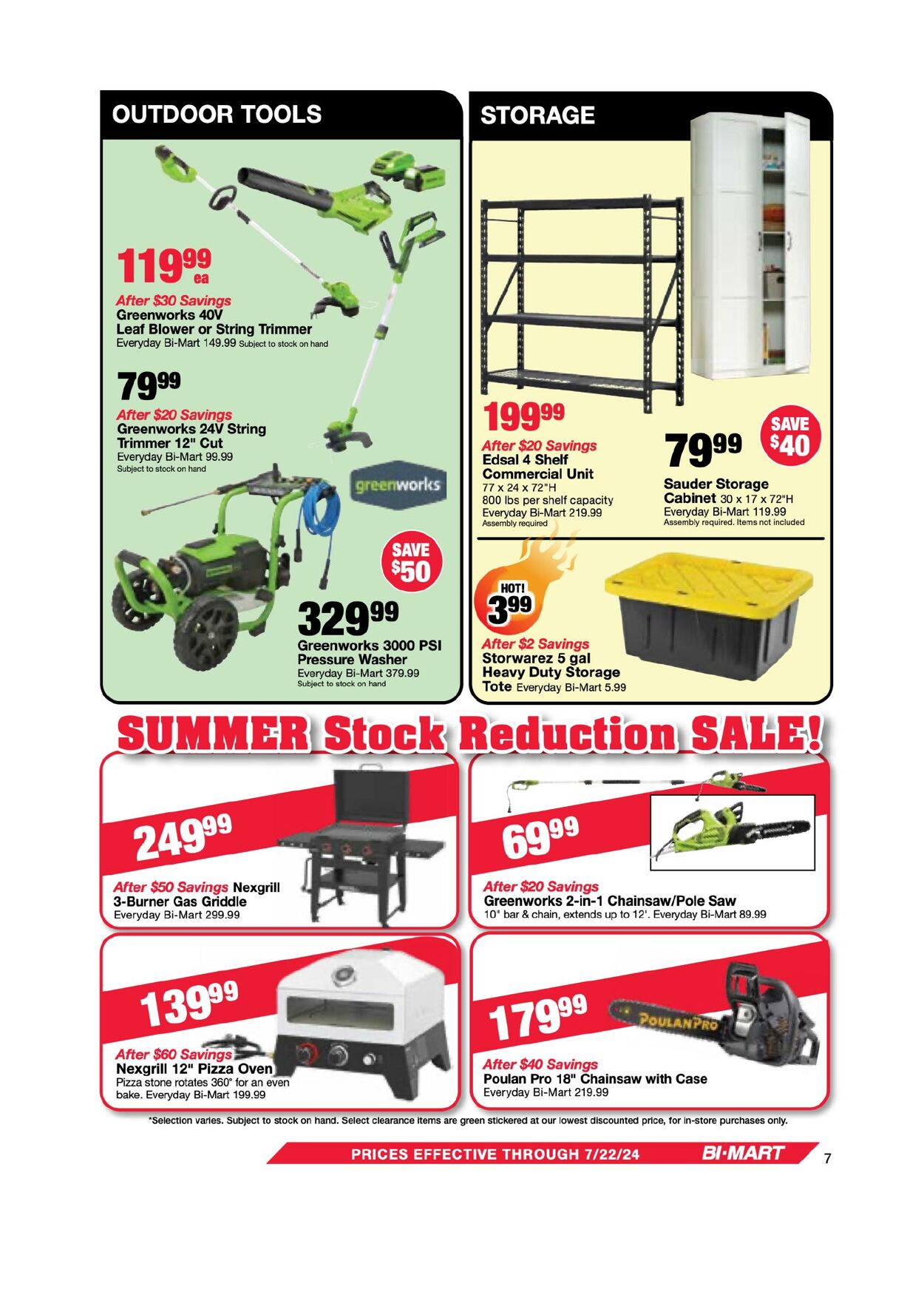 Weekly ad Bi-Mart 07/09/2024 - 07/22/2024