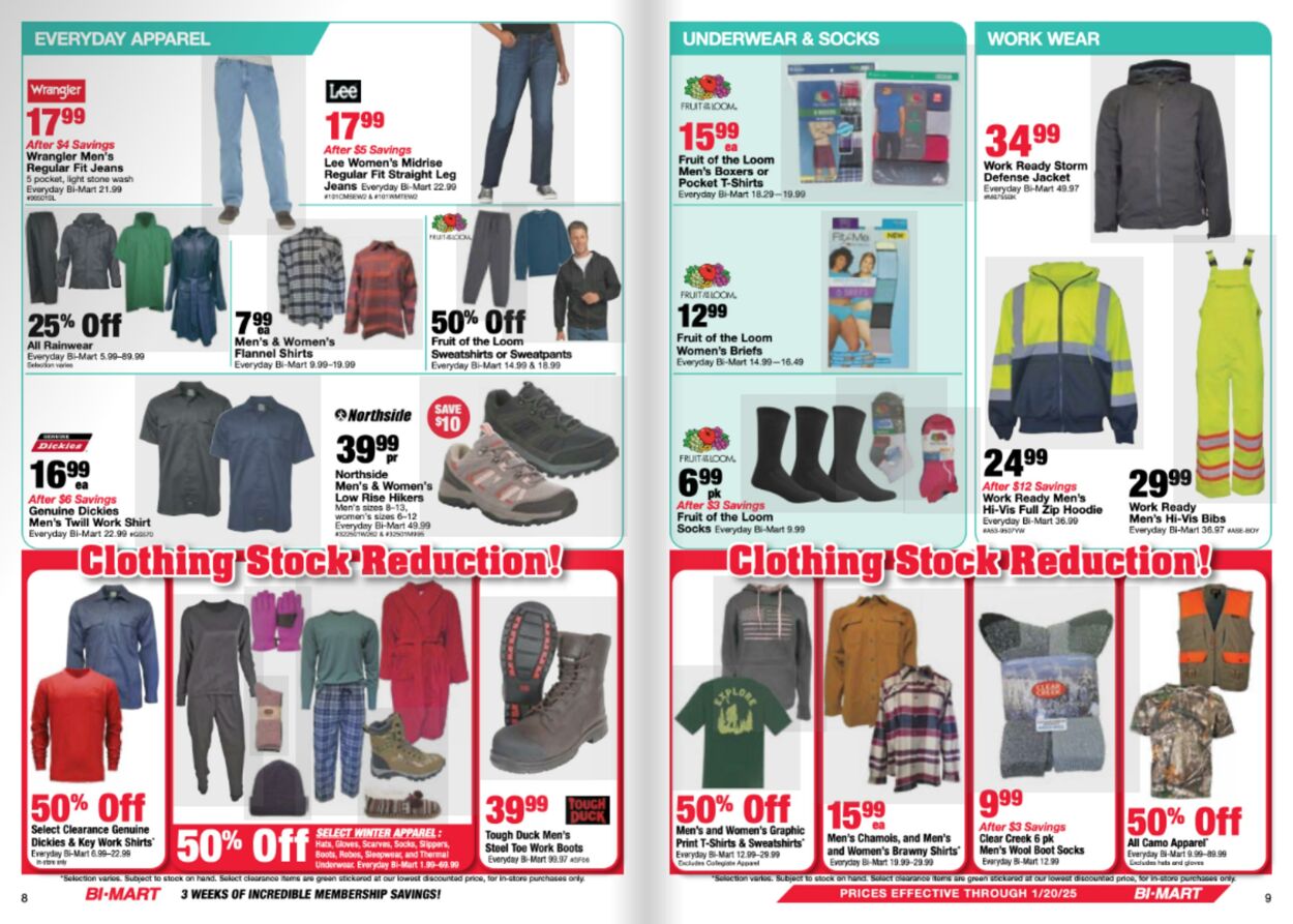 Weekly ad Bi-Mart 12/31/2024 - 01/20/2025