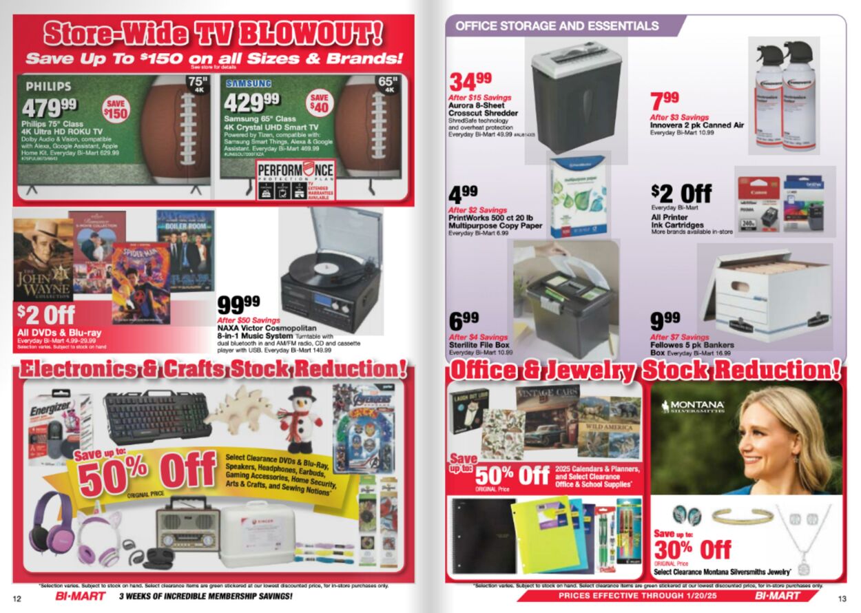 Weekly ad Bi-Mart 12/31/2024 - 01/20/2025