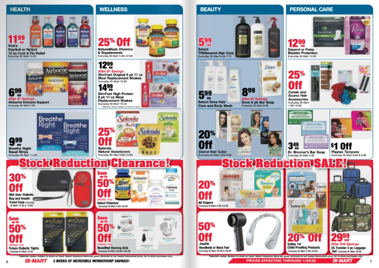 Weekly ad Bi-Mart 12/31/2024 - 01/20/2025