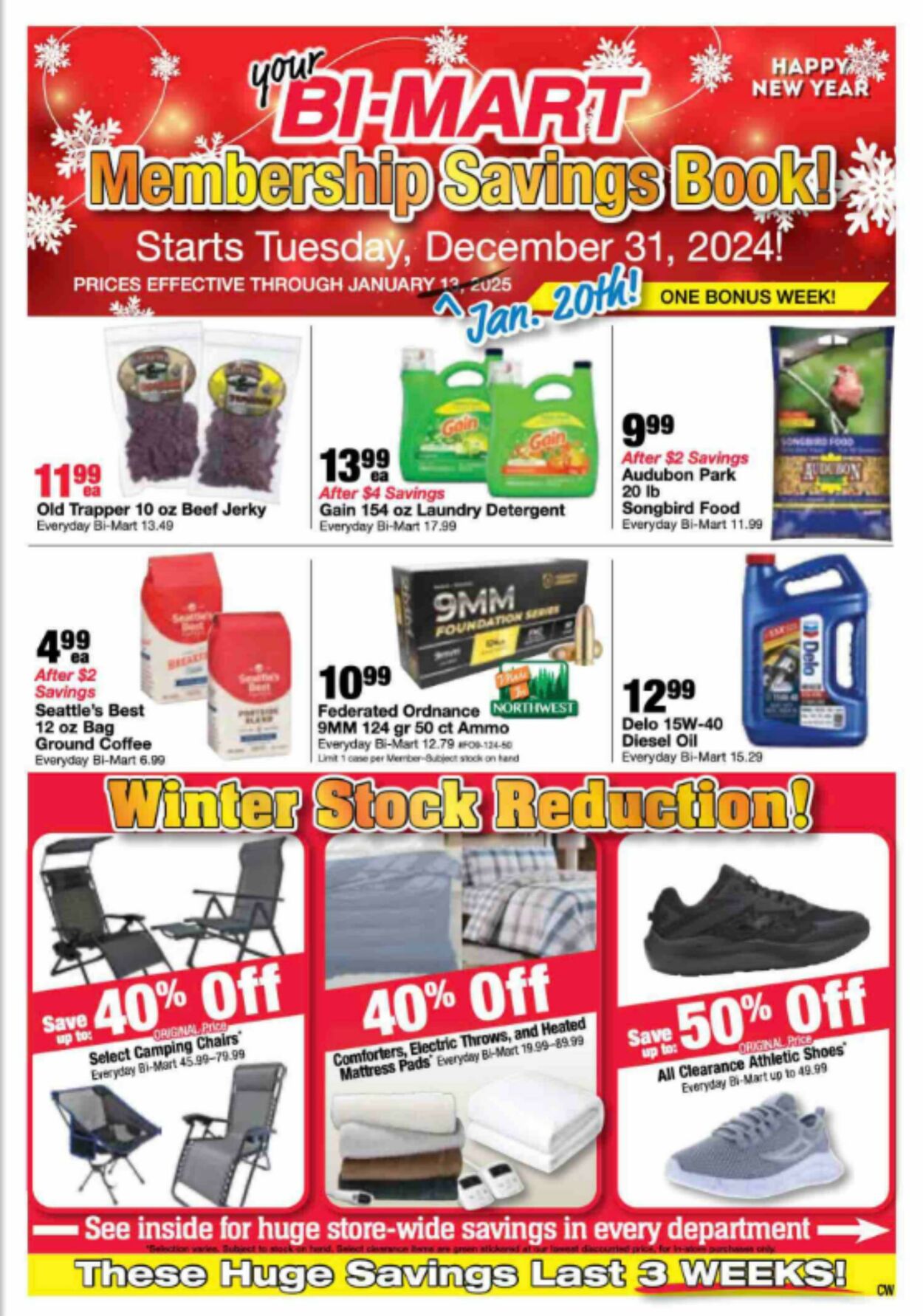 Weekly ad Bi-Mart 12/31/2024 - 01/20/2025