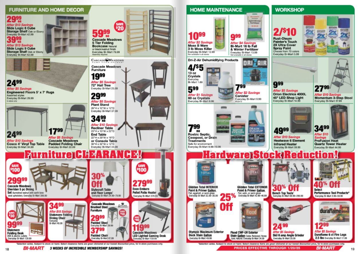 Weekly ad Bi-Mart 12/31/2024 - 01/20/2025