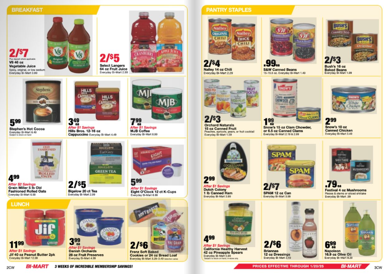 Weekly ad Bi-Mart 12/31/2024 - 01/20/2025