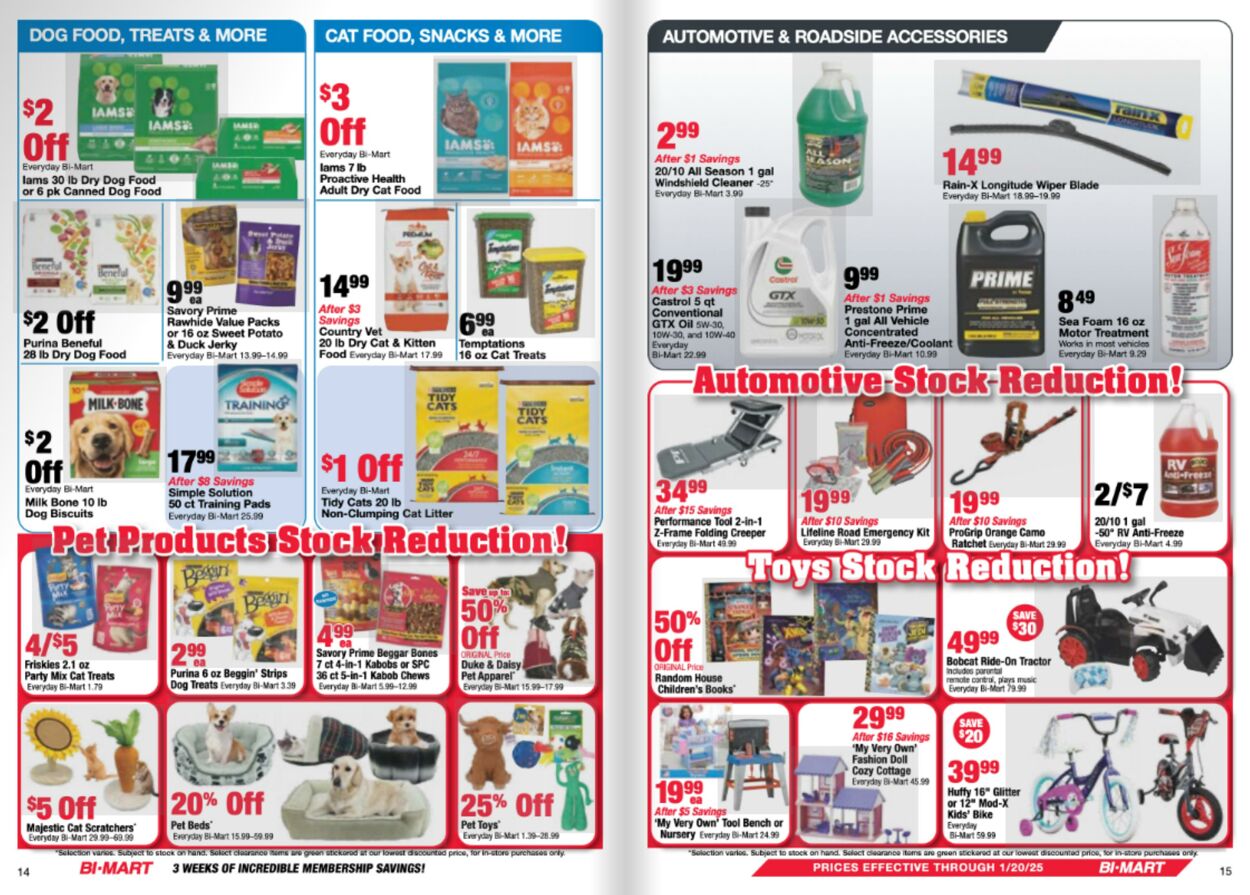 Weekly ad Bi-Mart 12/31/2024 - 01/20/2025