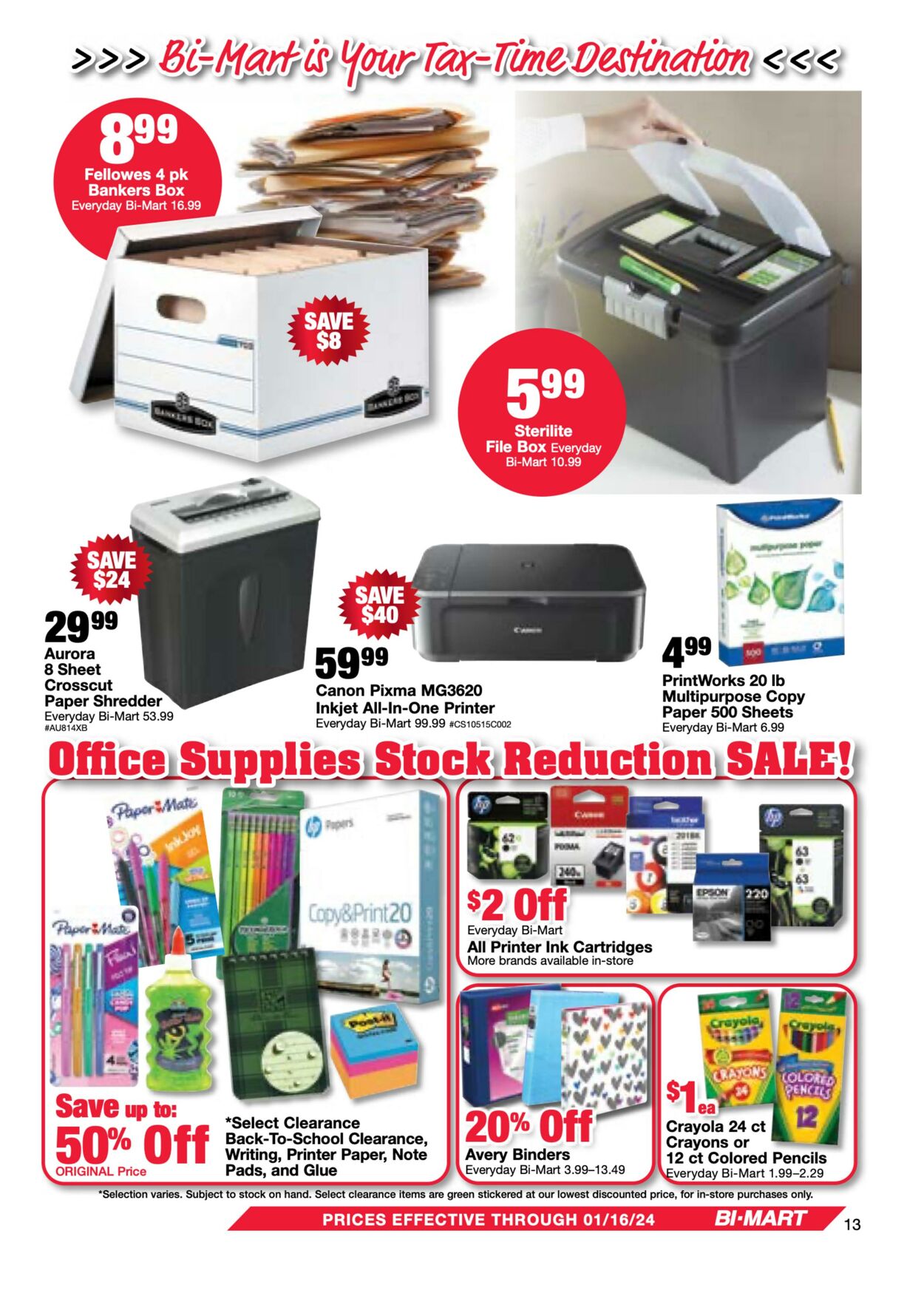 Weekly ad Bi-Mart 01/02/2024 - 01/17/2024