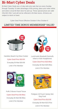 Weekly ad Bi-Mart 10/28/2024 - 11/04/2024