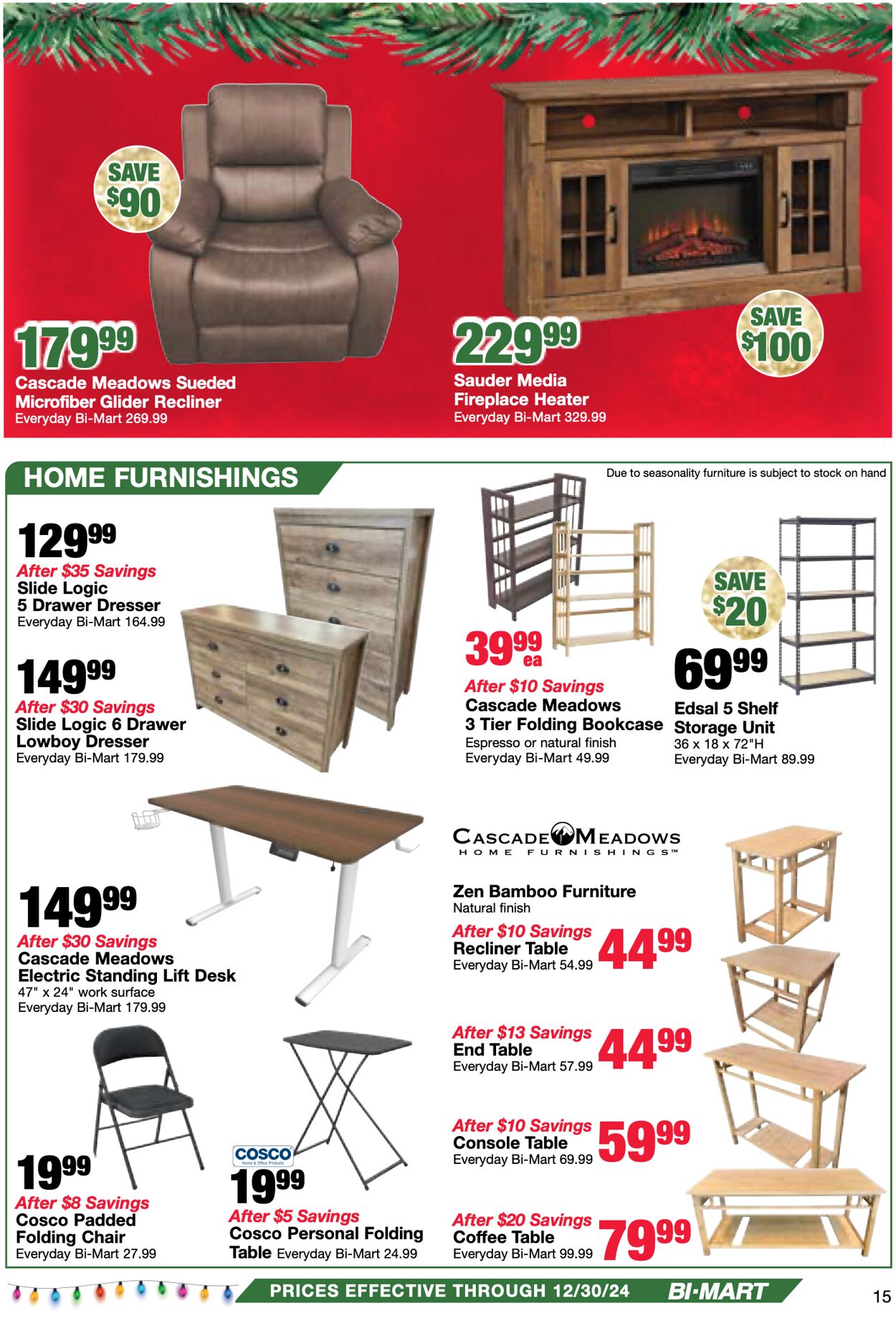 Weekly ad Bi-Mart 12/17/2024 - 12/30/2024